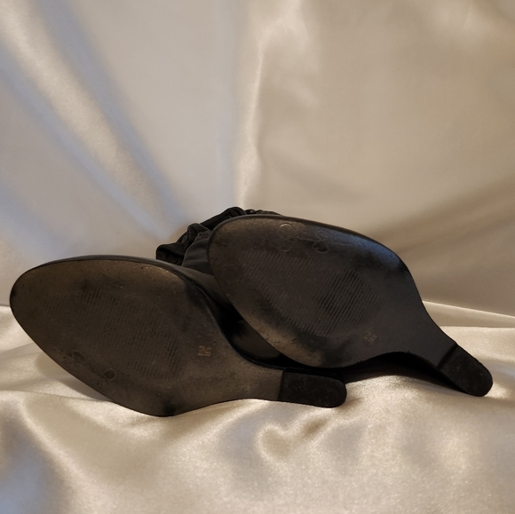 Jessica Simpson "Fisper" Soft Black Leather Tall Wedge Boot - Picture 3 of 3